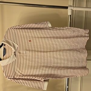 Ralph Lauren Polo Golf Red and White Striped Shirt XL